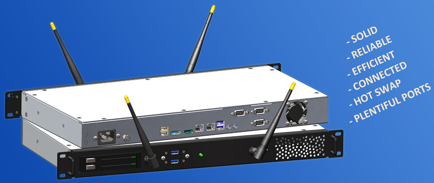 TR-W11-RM Half Fanless Industrial Rack Mount Computer Powered by Intel 12th Gen. CPU with Mini ITX Motherboard