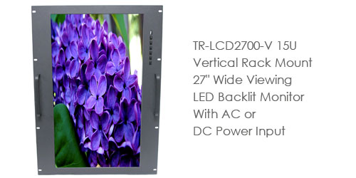 TR-LCD2700-V 15U Vertical Rack Mount 27